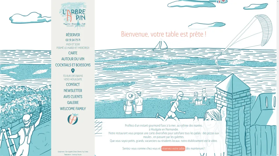 Nouvelle réalisation : restaurant l'Arbre à Pin situé à Houlgate