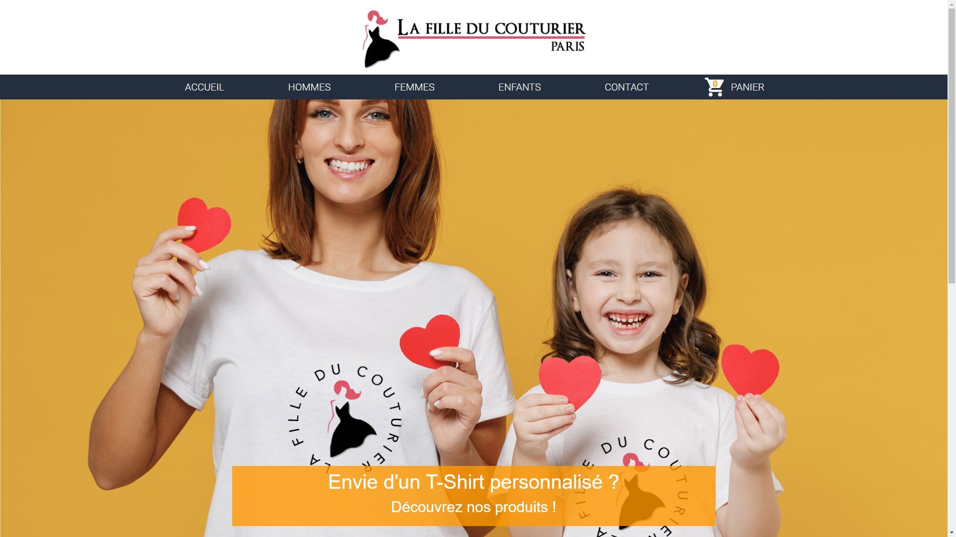 Nouvelle réalisation : boutique en ligne de vêtements