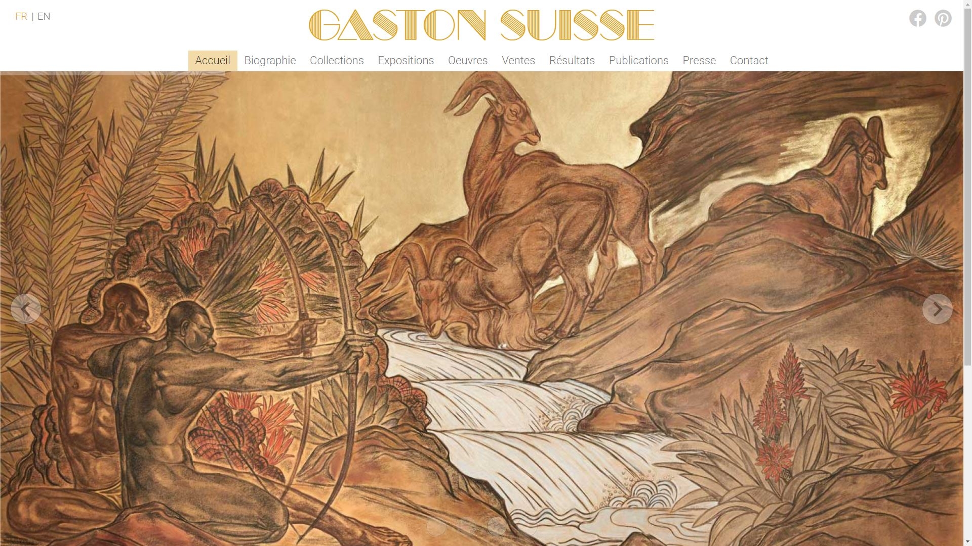 Nouvelle réalisation : site officiel de l'artiste Gaston Suisse